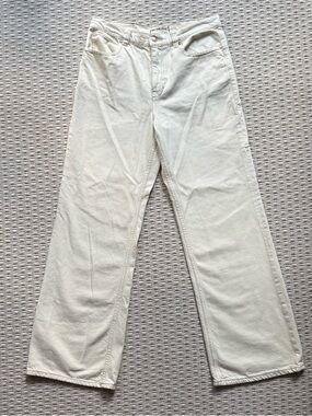 Free People Women’s Wide-Leg Jeans in Off-White